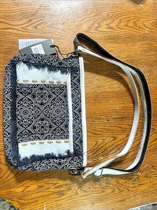 Myra Bag Handbags - Myra Bag crossbody Paisley in Black & White